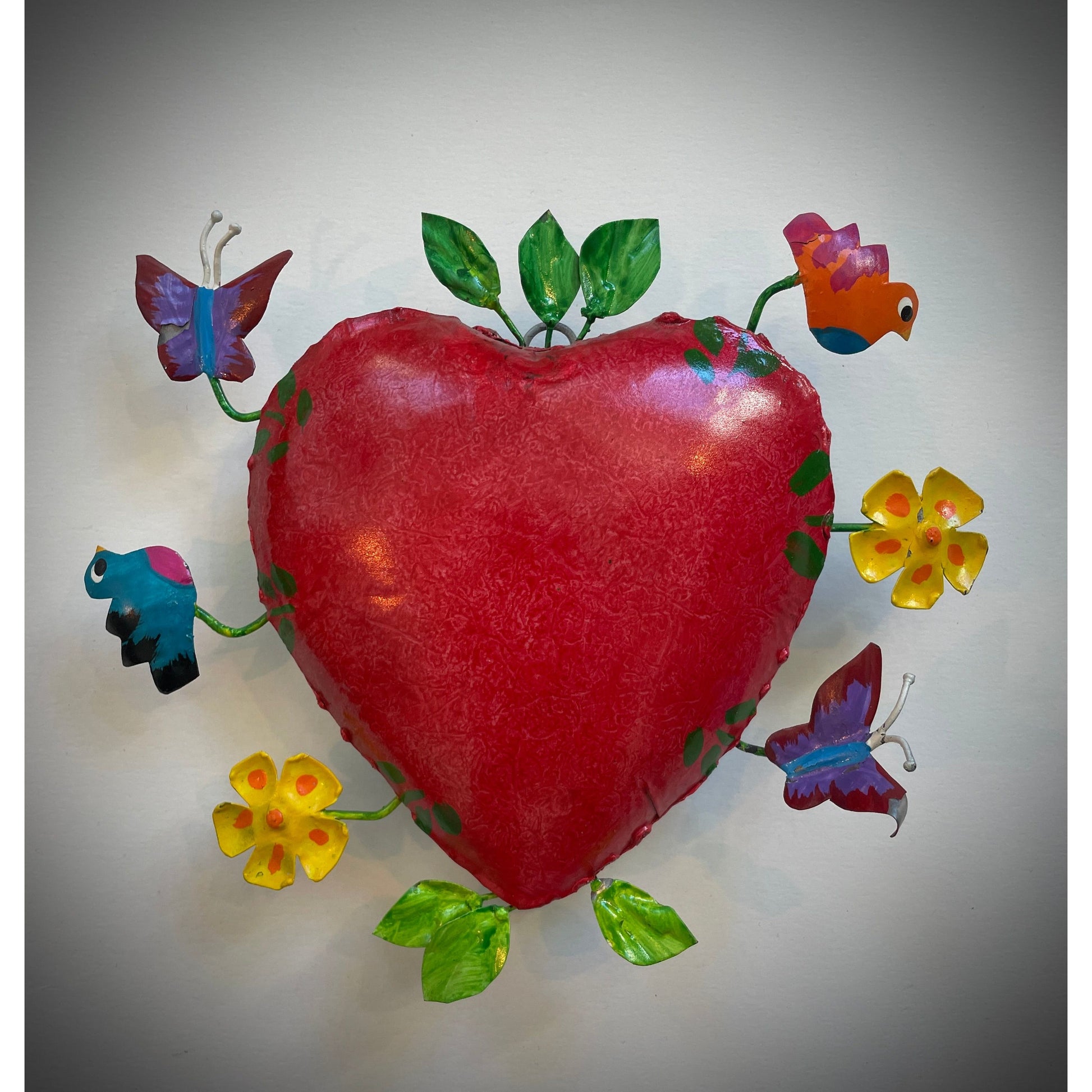 Handgefertigtes Messingkunstwerk "The Sacred Heart of Nature" – Symbolisiert das heilige Herz der Natur, aus Mexiko, ein einzigartiges Kunststück.