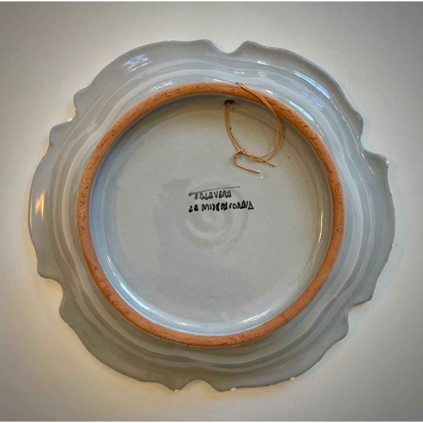 Flor Gris Colonial: Exquisiter, handgefertigter & handbemalter Talavera-Teller