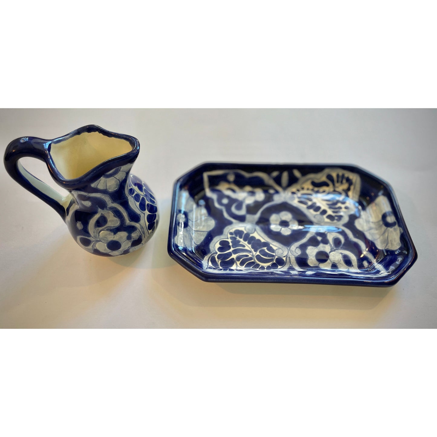 Milch & Kekse Talavera-Keramik Set: Exquisite, handgefertigte Kunsthandwerks-Eleganz