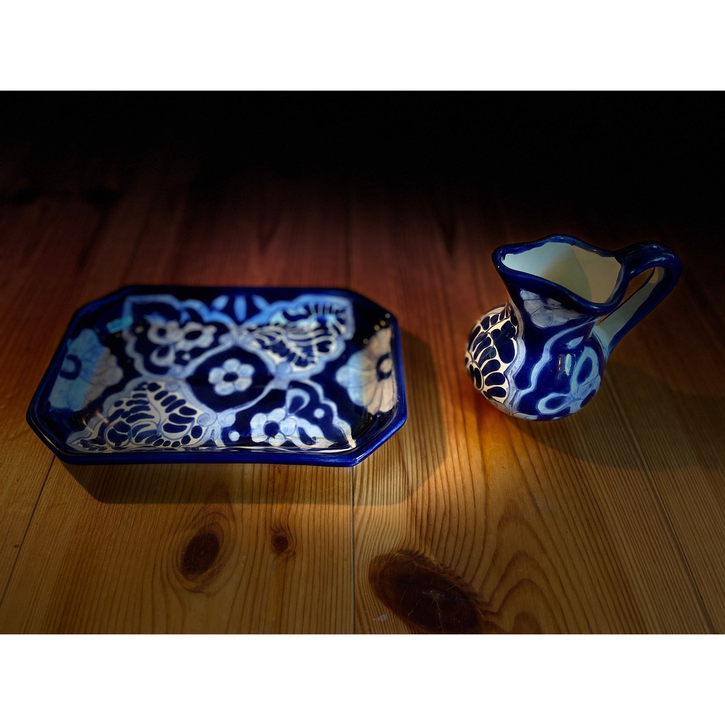 Milch & Kekse Talavera-Keramik Set: Exquisite, handgefertigte Kunsthandwerks-Eleganz